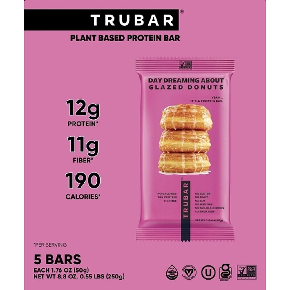 Trubar Daydreaming About Donuts Protein Bar, 5 Count -- 6 Per Case