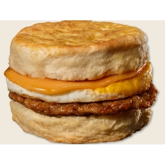 Sausage, Egg & Cheese Buttermilk Melt Biscuit Sandwich