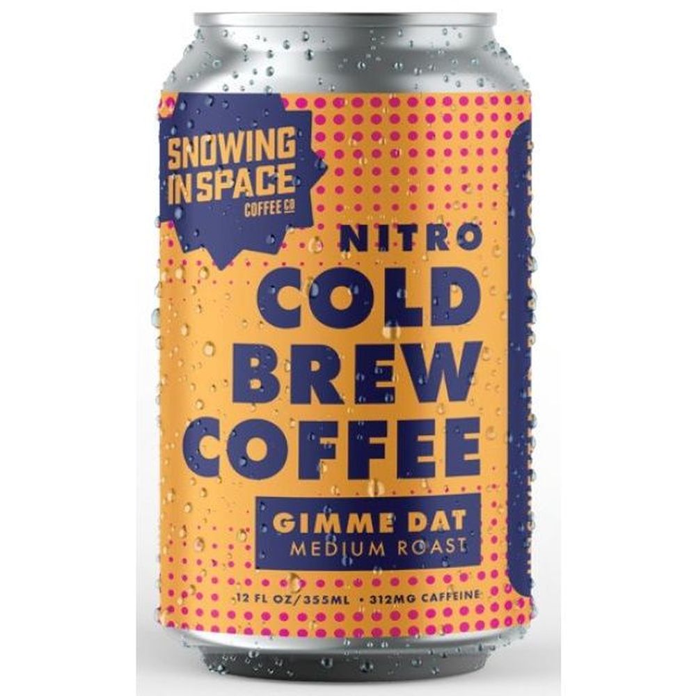 Snowing In Space Gimme Dat Medium Roast Nitro Cold Brew Coffee - Ready To Drink, 12 Ounce -- 12 Per Case