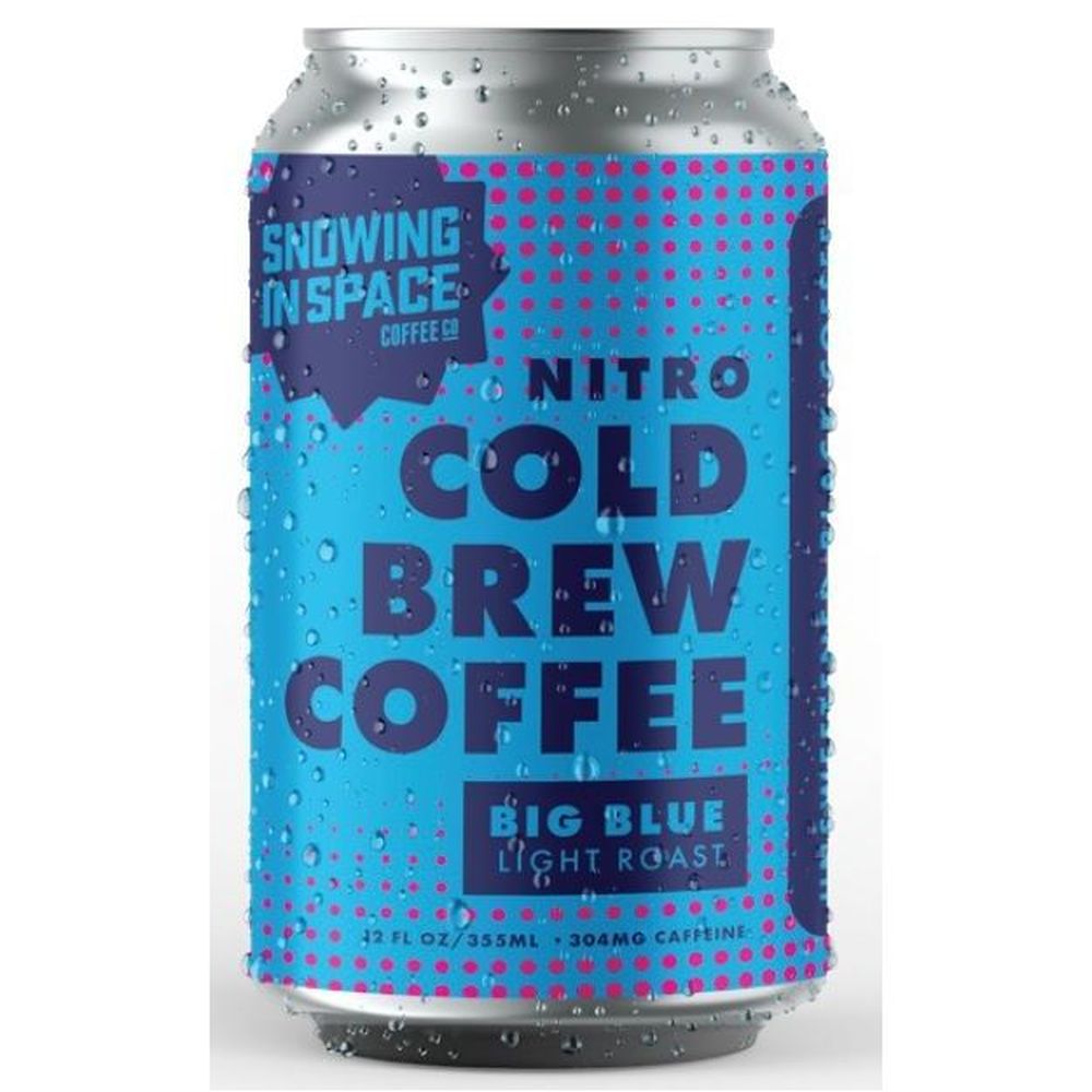 Snowing In Space Big Blue Light Roast Nitro Cold Brew Coffee - Ready To Drink, 12 Ounce -- 12 Per Case