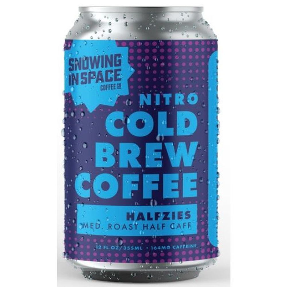 Snowing In Space Halfzies Half Calf Blend Nitro Cold Brew Coffee - Ready To Drink, 12 Ounce -- 12 Per Case