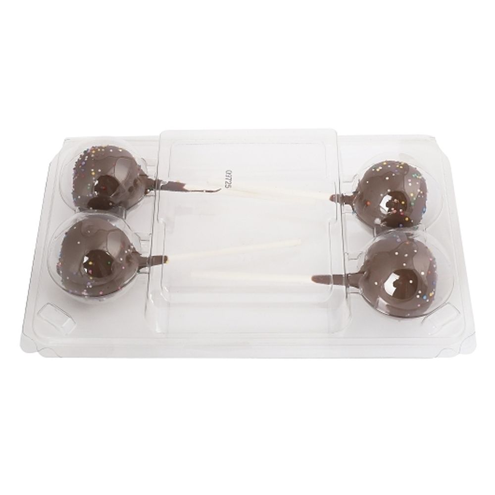 Coco Bakery Chocolate Rainbow Cake Pops, 5.4 Ounce -- 18 Per Case