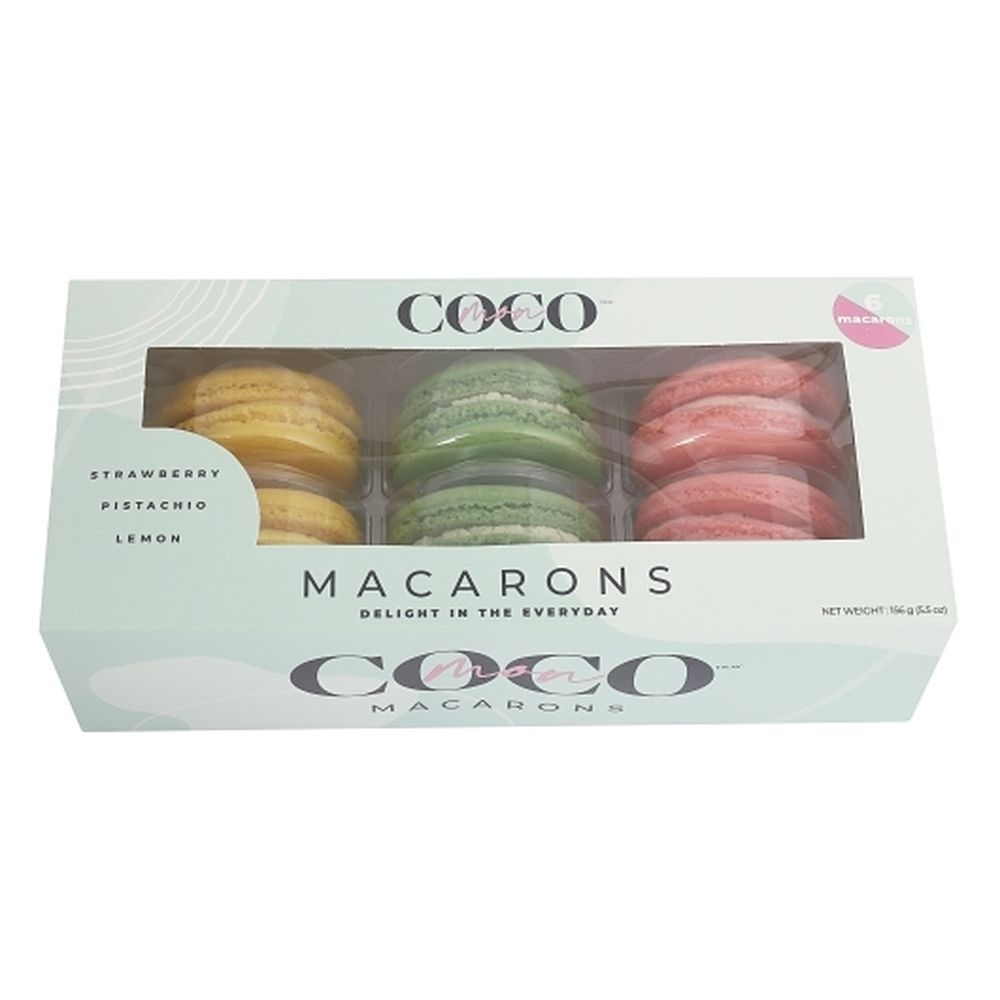 Coco Bakery Tiffany Blue Macarons, 5.5 Ounce -- 20 Per Case