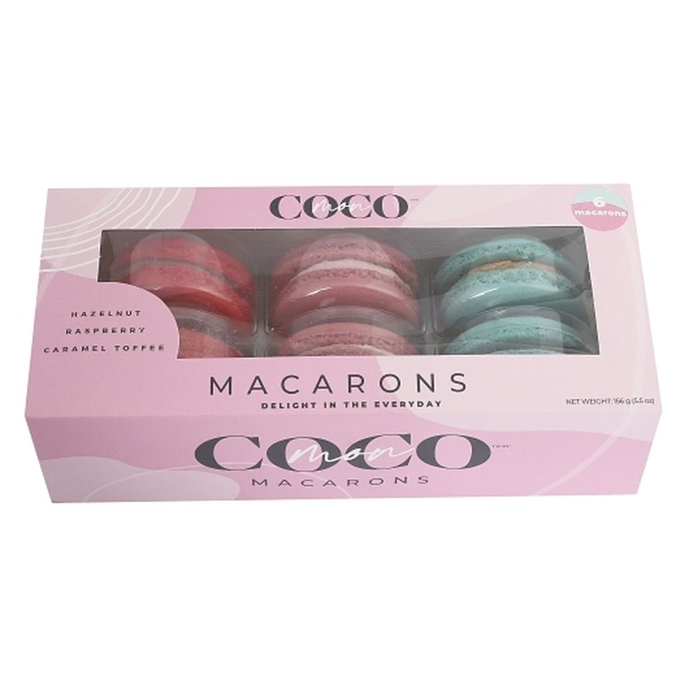 Coco Bakery Fuchia Pink Macarons, 5.5 Ounce -- 20 Per Case