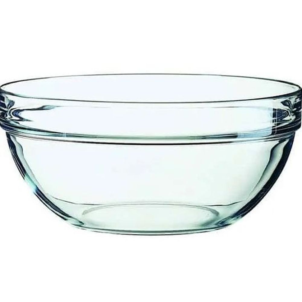 Arcoroc Stackable 144 Ounce Fully Tempered Glass Bowl, 6 Count