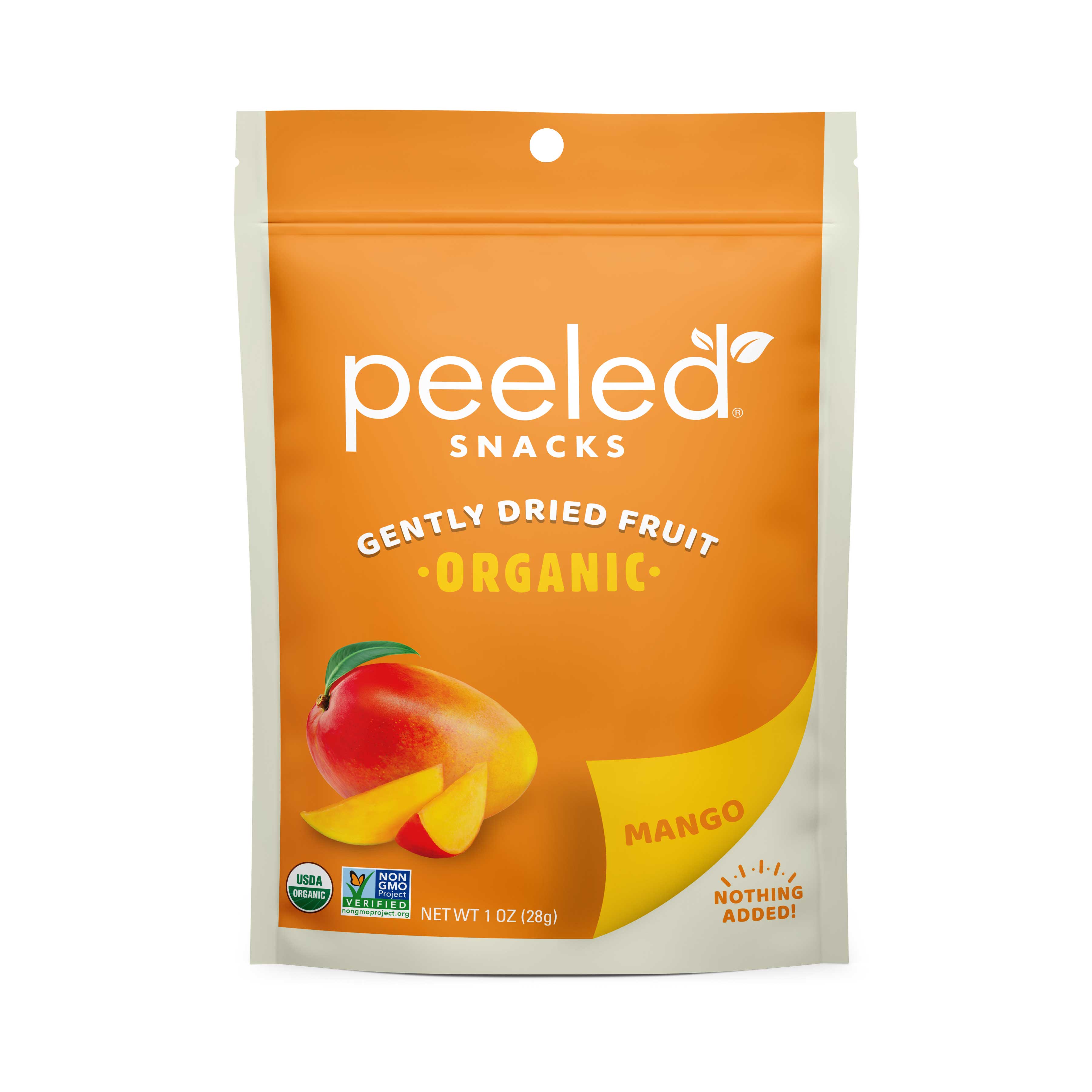 Peeled Snacks Organic Dried Mango Fruit, 1 Ounce -- 24 Per Case