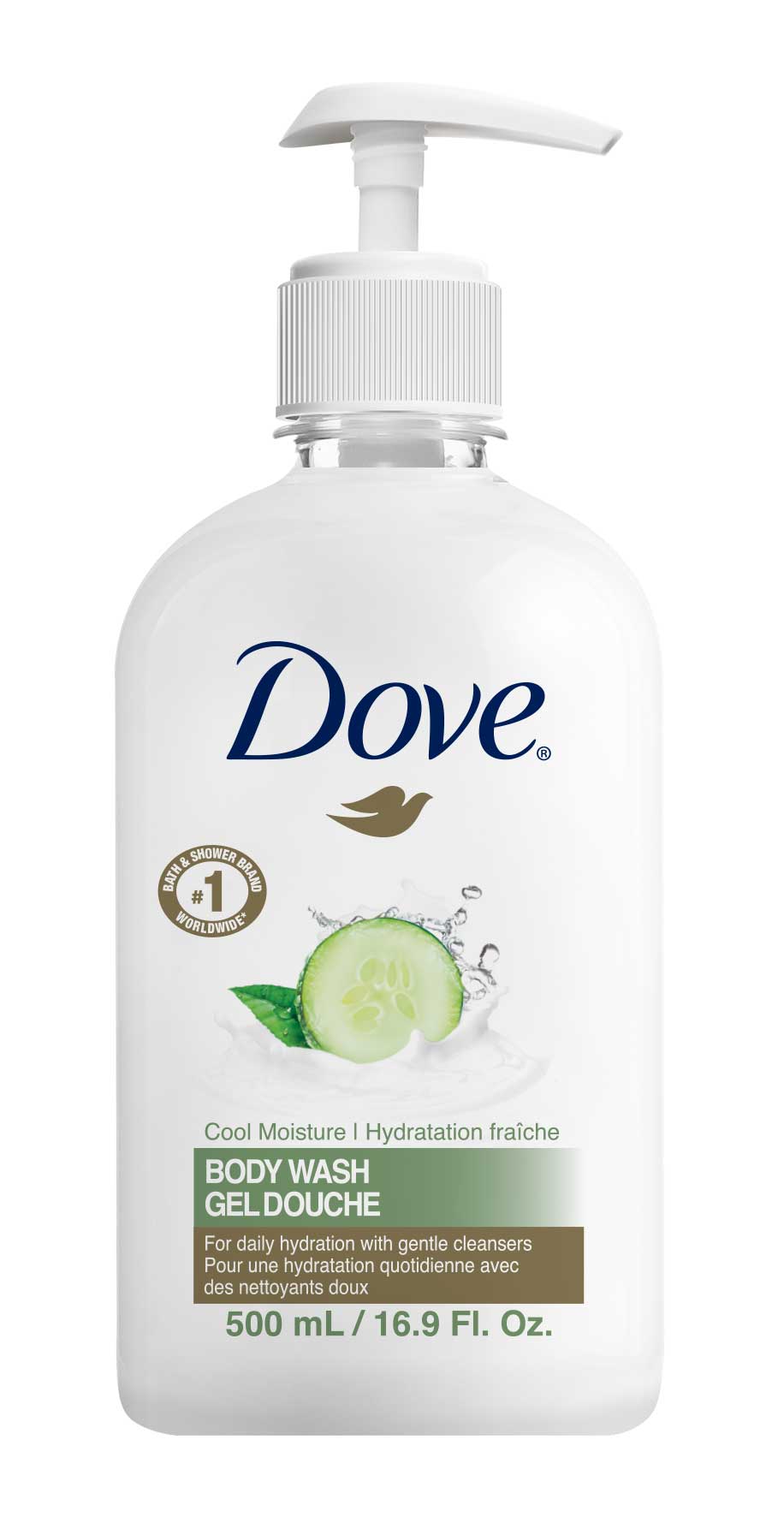 Dove Professional Cool Moisture Body Wash Pump, 16.9 Fl Oz -- 24 Per Case