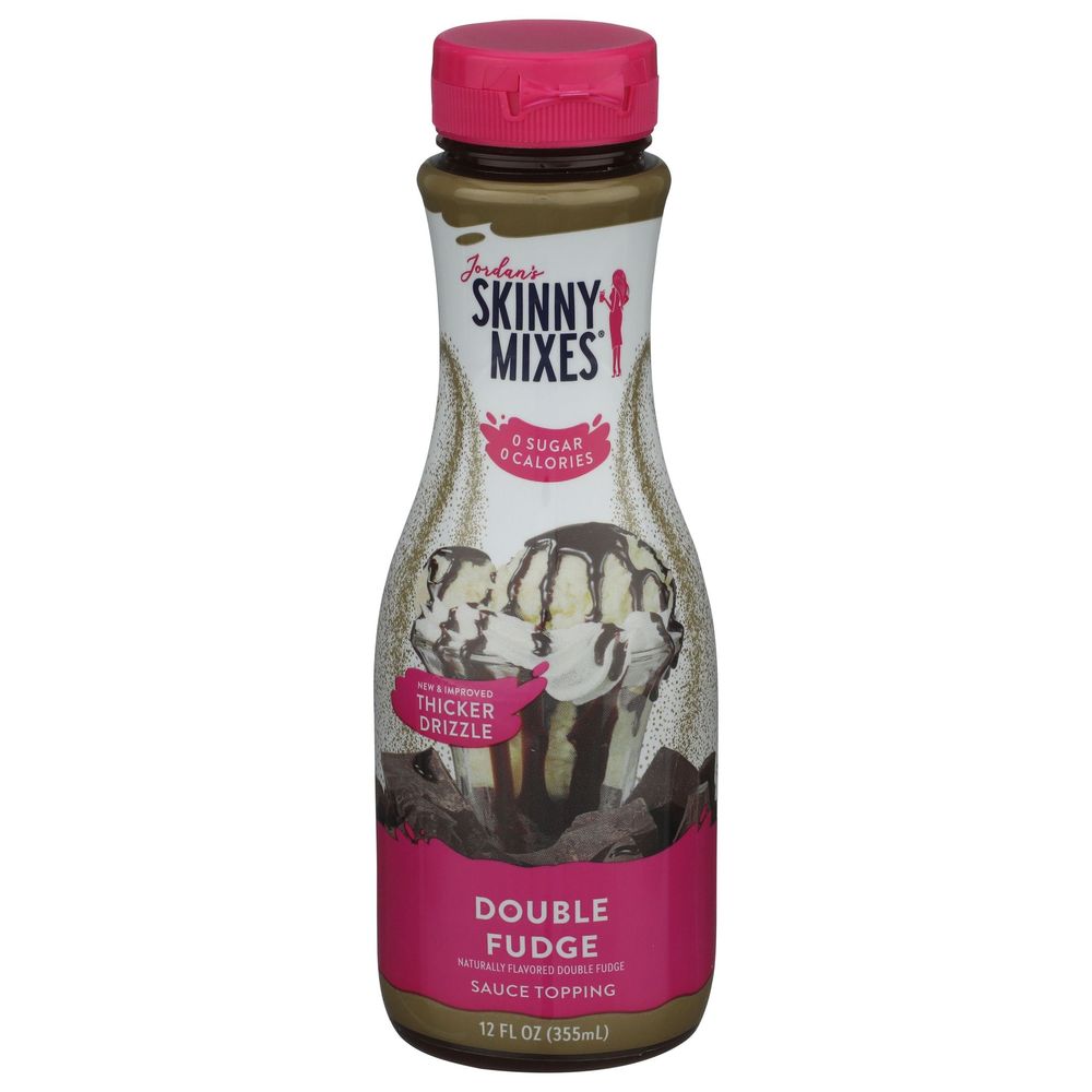 Skinny Mixes Sugar Free Double Fudge Topping Sauce, 12 Fluid Ounce -- 6 Per Case