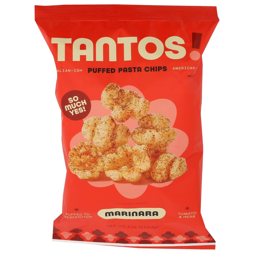 Tantos Marinara Puffed Pasta Chips, 4 Ounce -- 8 Per Case