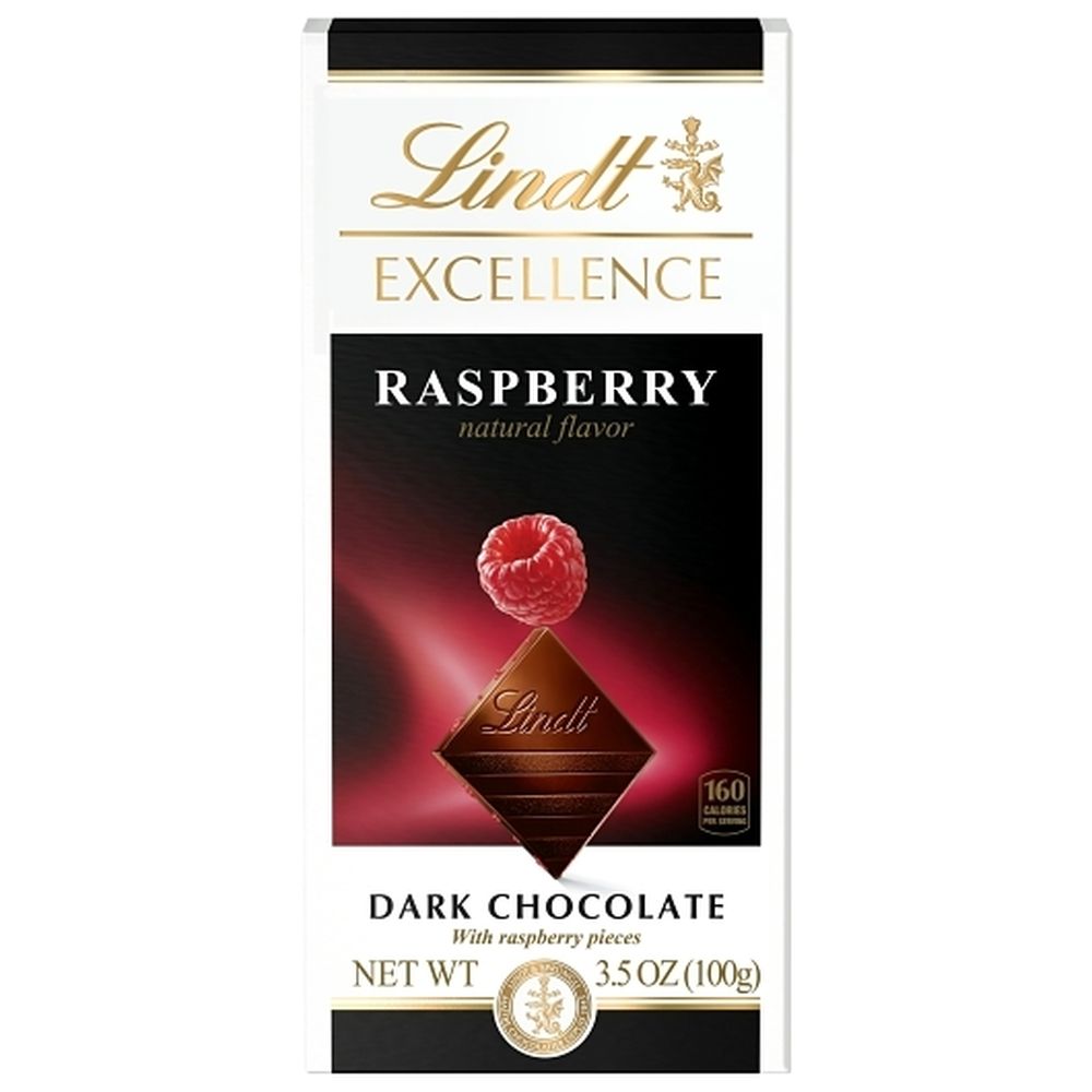 Lindt Excellence Raspberry Dark Chocolate Candy Bar, 3.5 Ounce -- 144 Per Case