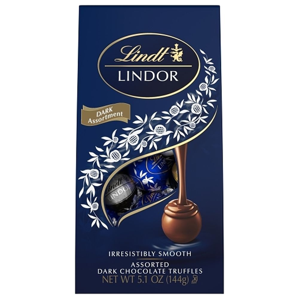 Lindor Assorted Dark Chocolate Candy Truffles 5.1 Ounce