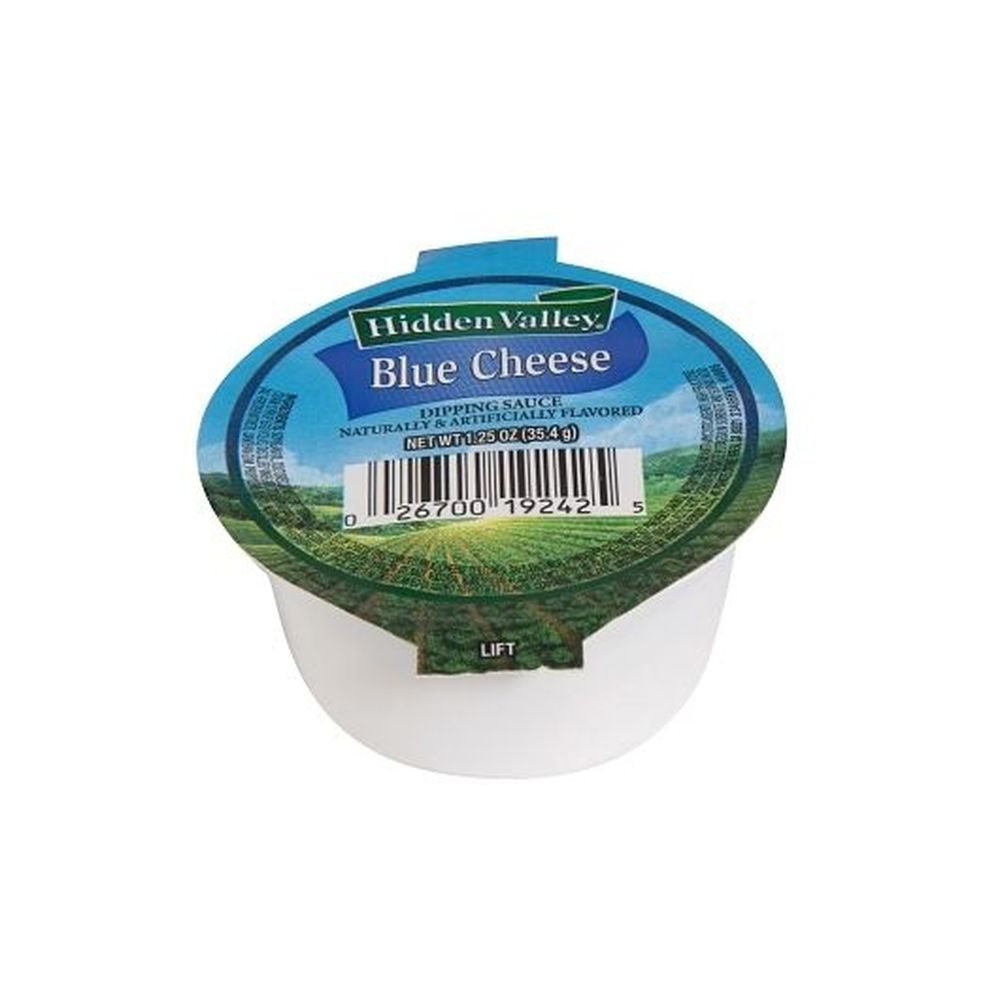 Hidden Valley Blue Cheese Dipping Sauce - Portion Control Round Cups, 1.25 Ounce -- 64 Per Case