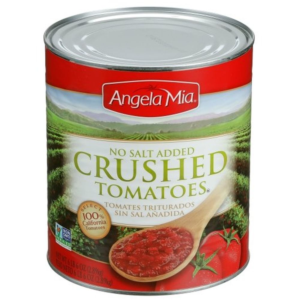 Angela Mia No Salt Added Crushed Tomatoes, 102 Ounce -- 6 Per Case