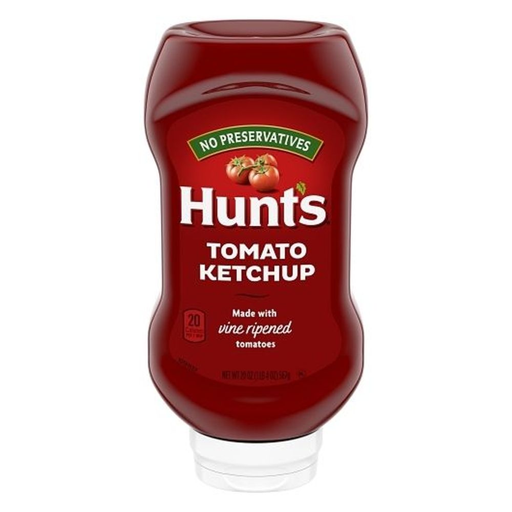 Hunt's Tomato Ketchup, 20 Ounce Squeeze Bottle -- 12 Per Case