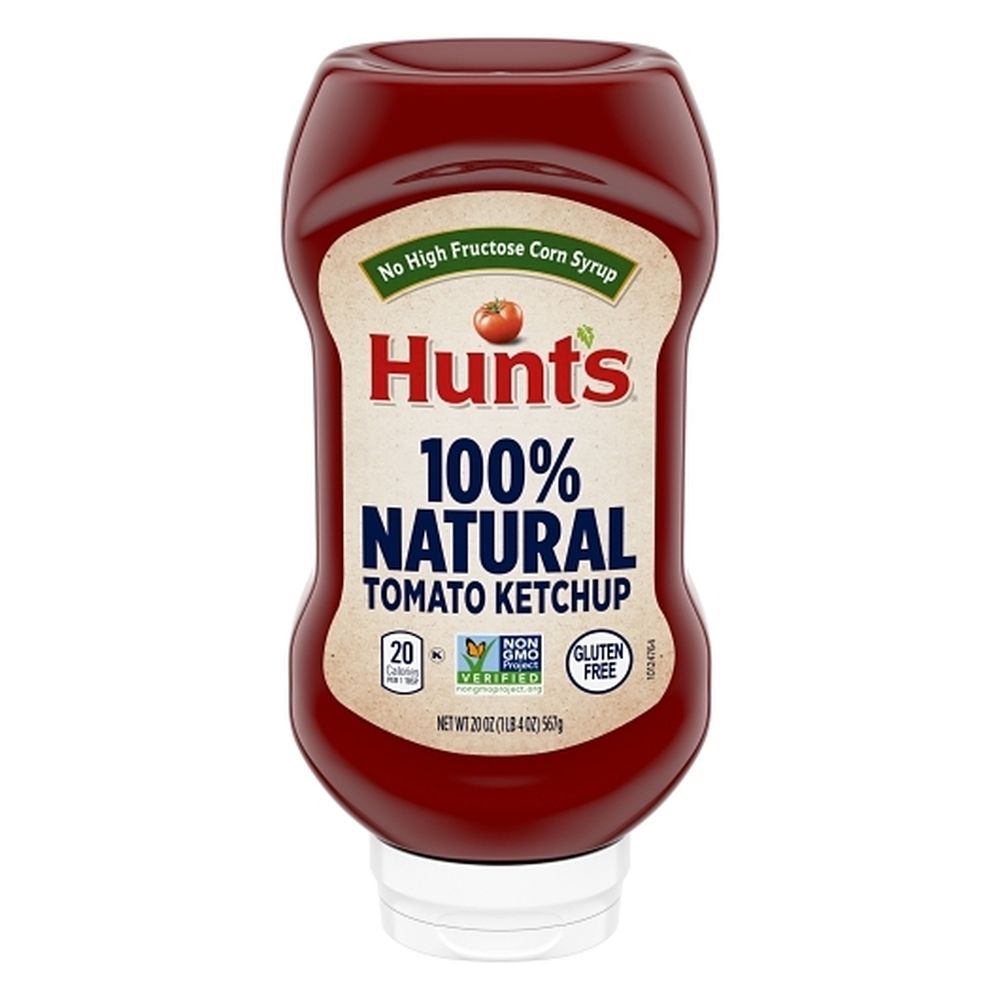Hunt's 100 Percent Natural Tomato Ketchup, 20 Ounce -- 12 Per Case