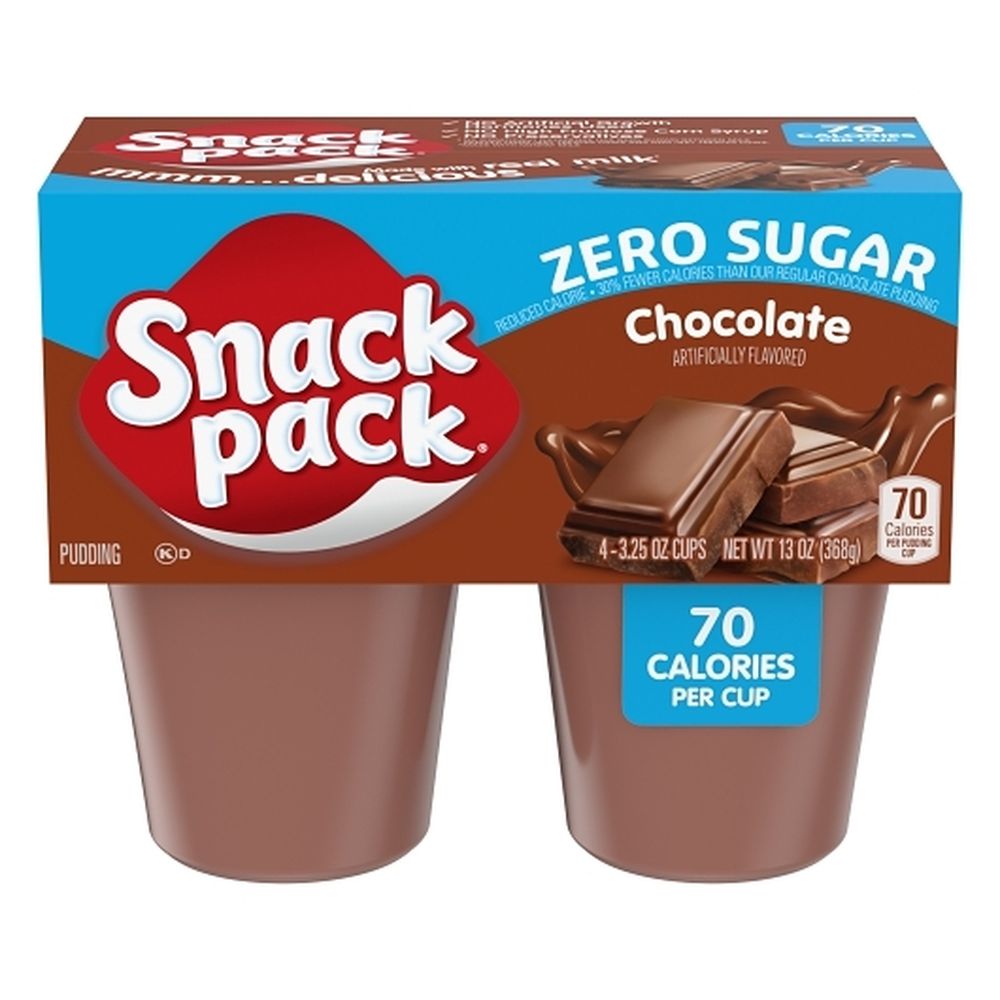 Snack Pack Sugar Free Chocolate Pudding, 3.5 Ounce Cup -- 48 Per Case