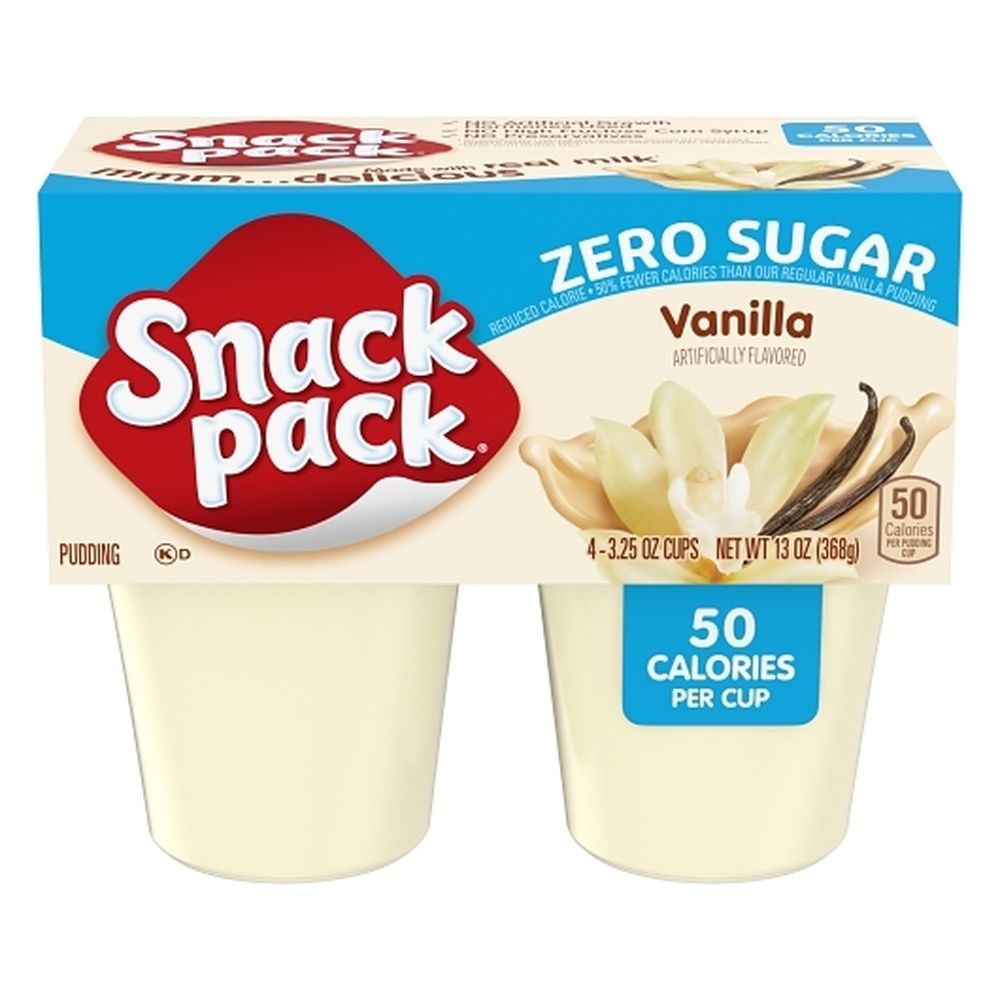 Snack Pack Sugar Free Vanilla Pudding, 3.5 Ounce Cup -- 48 Per Case