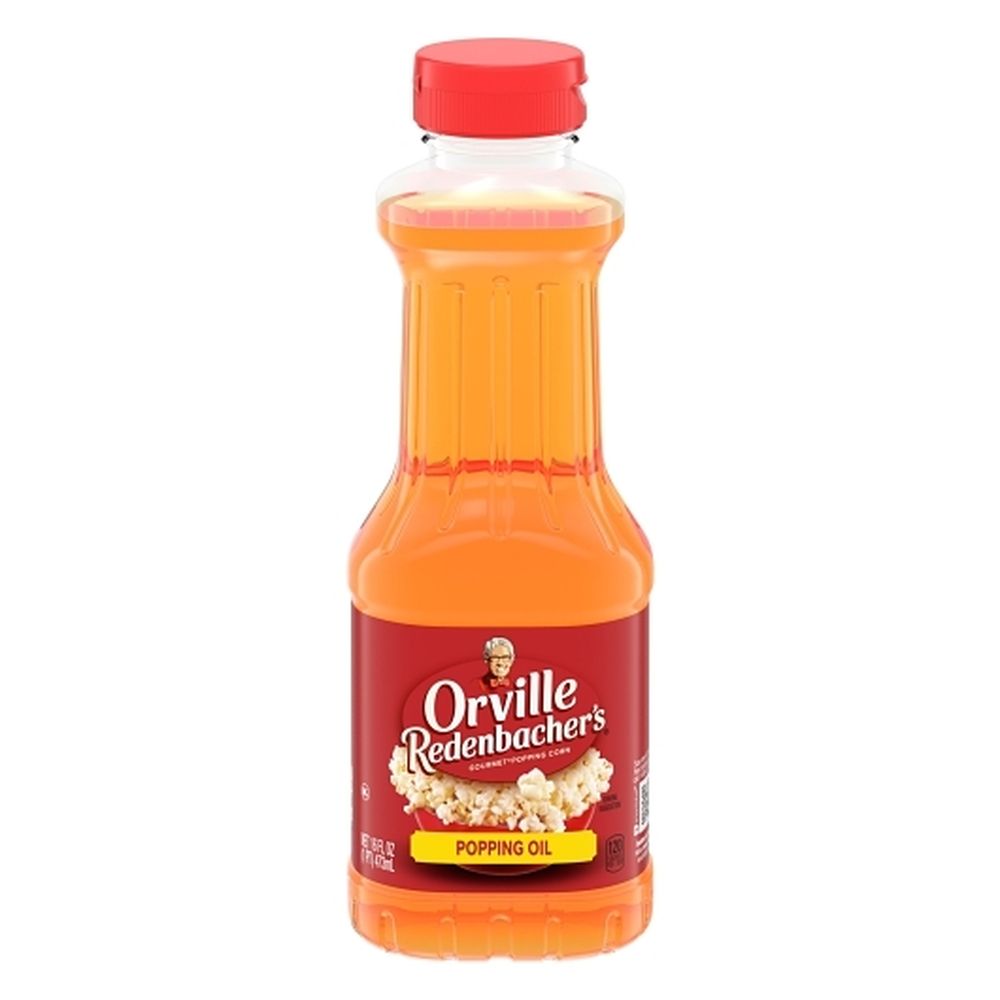 Orville Redenbacher's Buttery Flavored Popping And Topping Oil, 16 Ounce Bottle -- 6 Per Case
