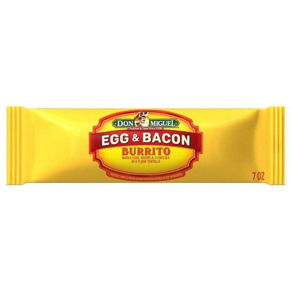 Don Miguel Bacon Egg And Cheese Burrito, 7 Ounce -- 12 Per Case