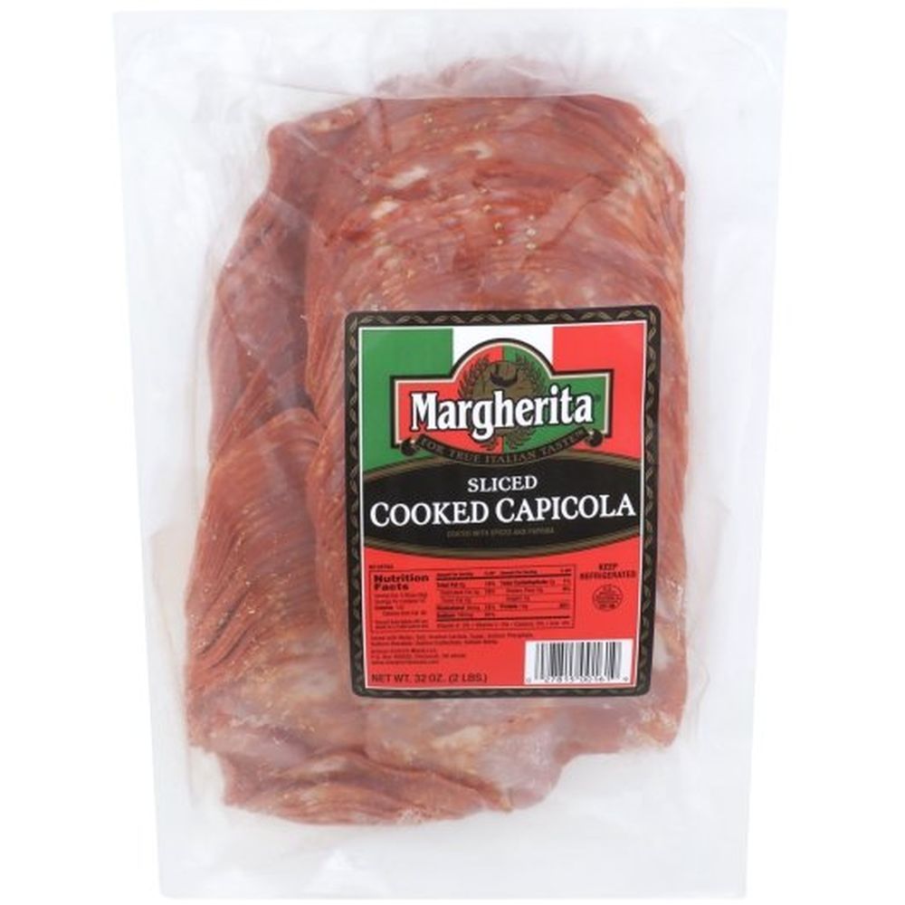 Margherita Sliced Cooked Capicola, 2 Pound -- 5 Per Case