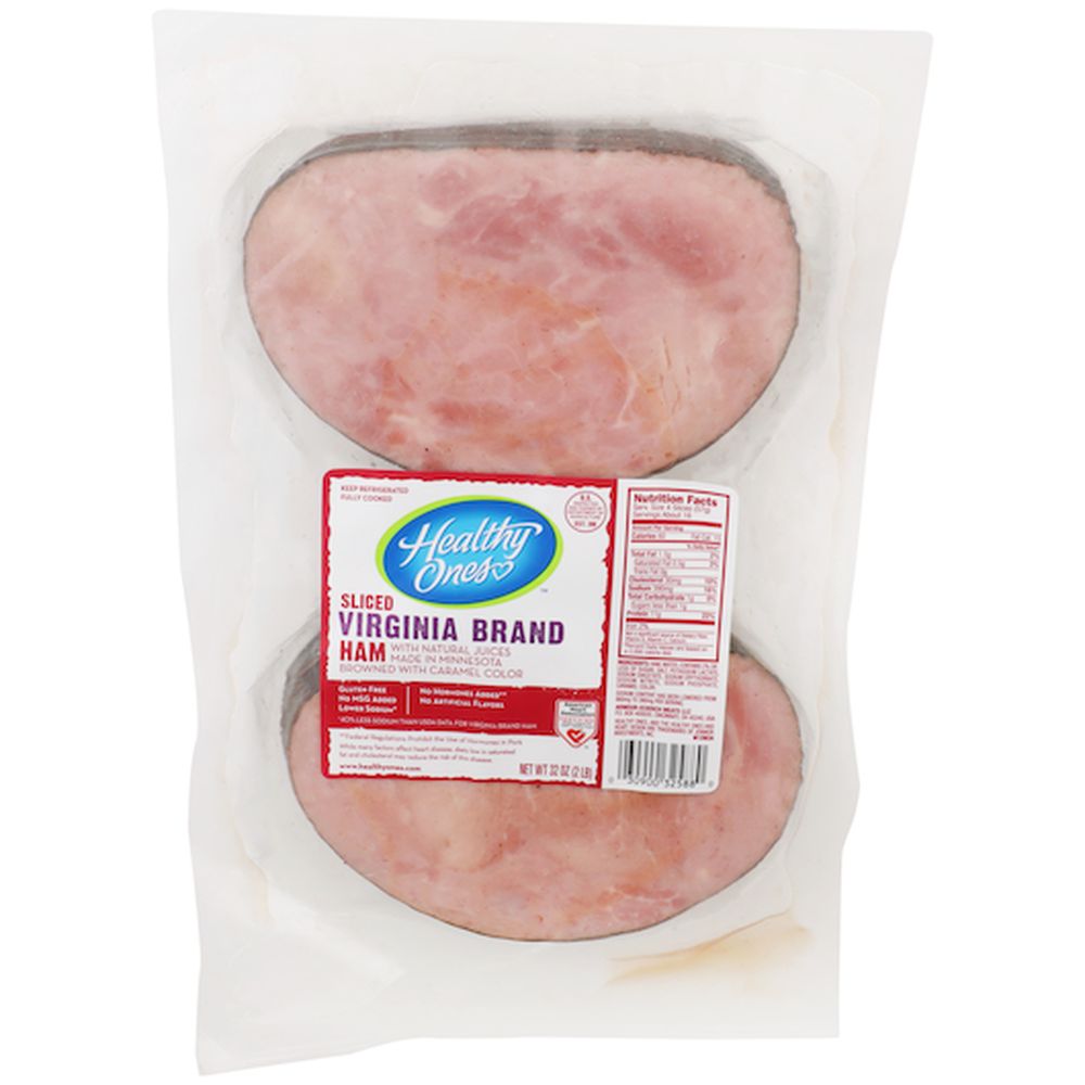 Healthy Ones Virginia Brand Sliced Ham, 2 Pound -- 6 Per Case