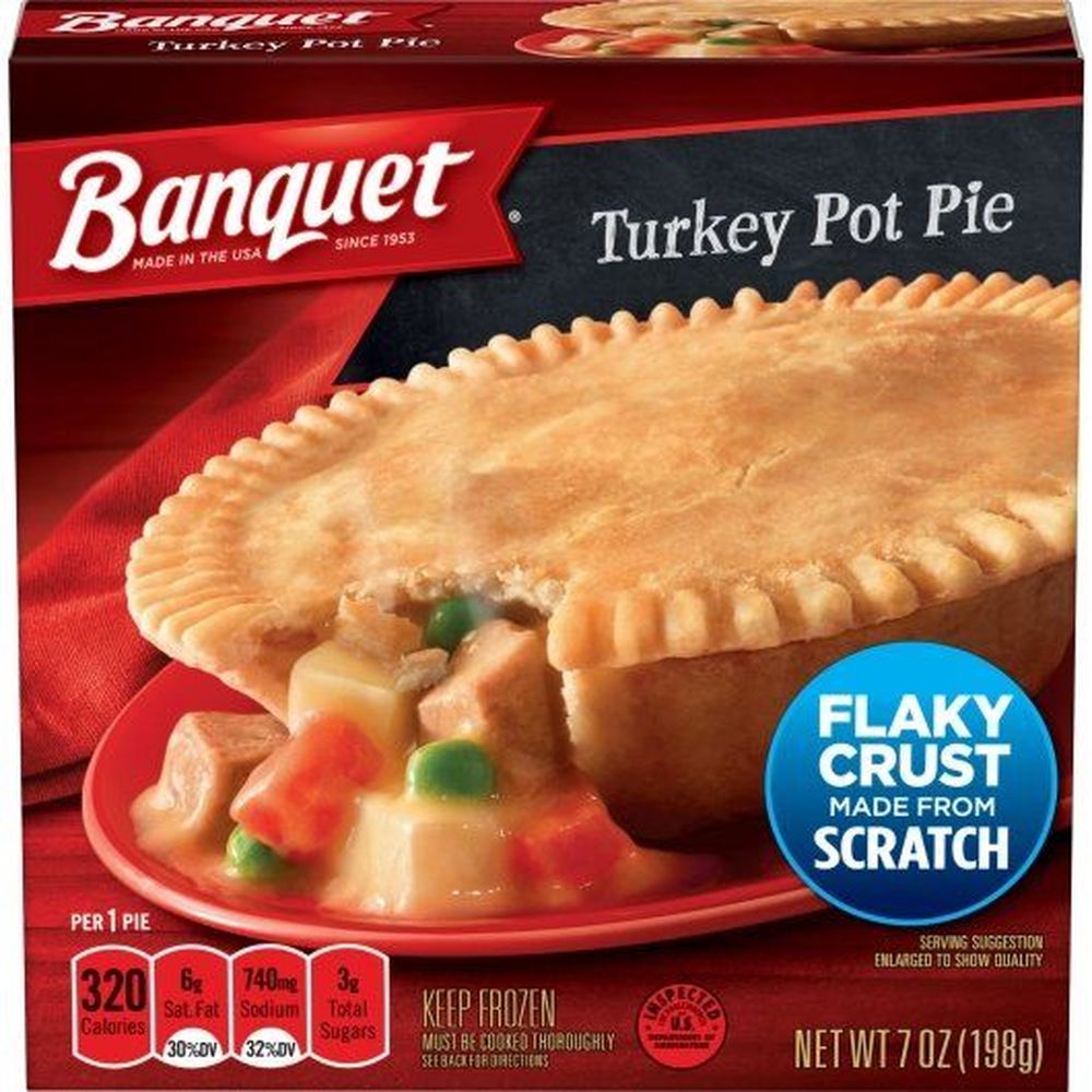 Banquet Turkey Pot Pie, 7 Ounce -- 24 Per Case