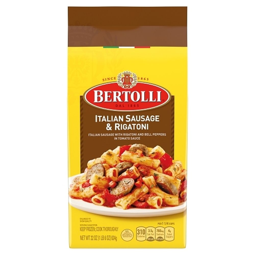 Bertolli Italian Sausage And Rigatoni, 22 Ounce -- 4 Per Case