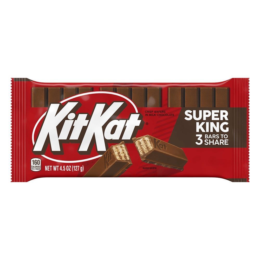 Kit Kat Milk Chocolate Super King Candy Bar, 4.5 Ounce -- 108 Per Case
