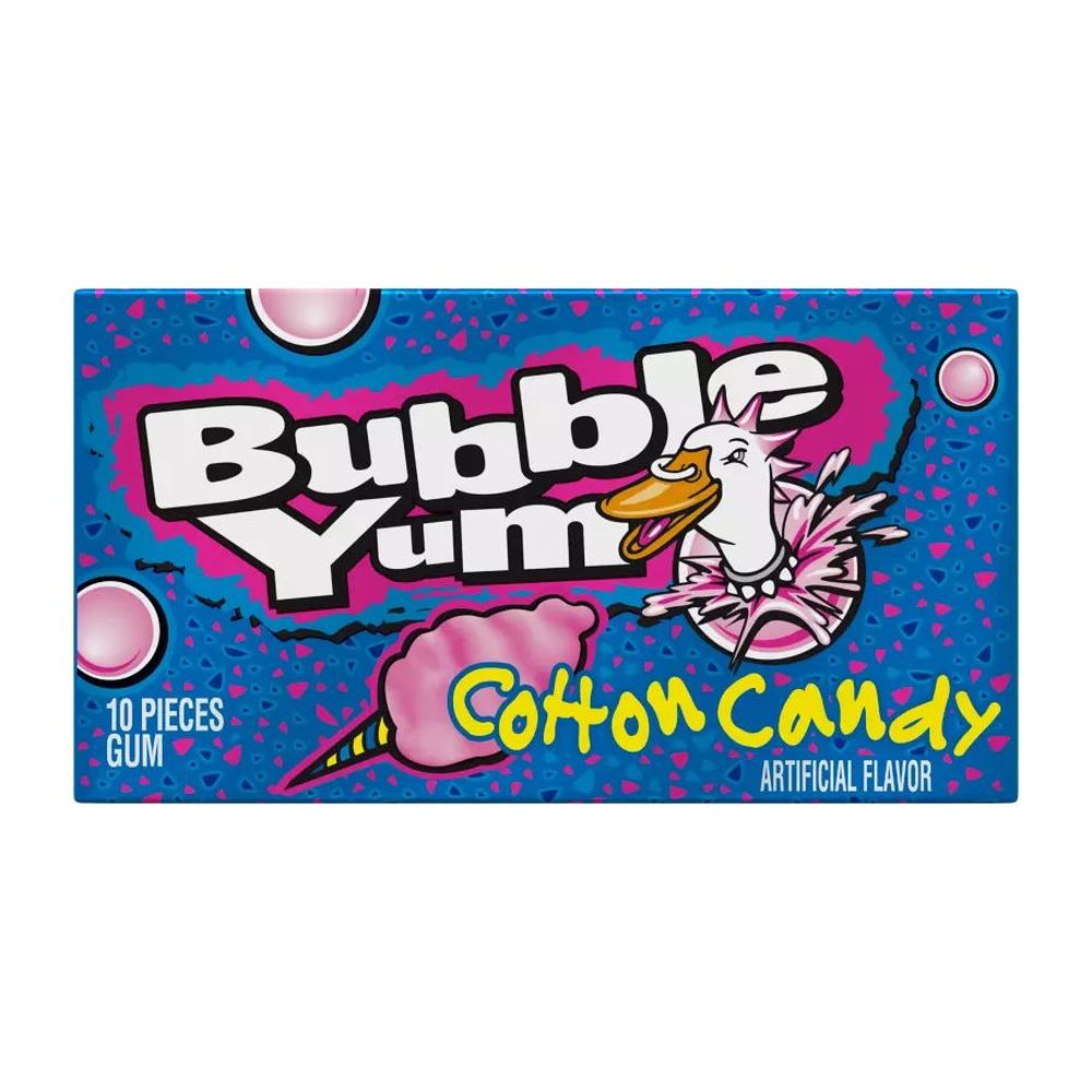 Bubble Yum Cotton Candy Flavored Bubble Gum - Big Pack, 2.82 Ounce -- 144 Per Case