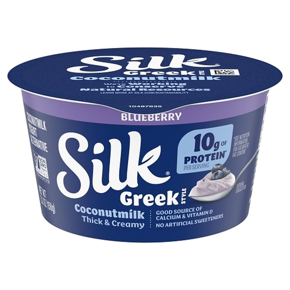 Silk Greek Style Thick And Creamy Blueberry Coconutmilk Yogurt, 5.30 Ounce -- 8 Per Case