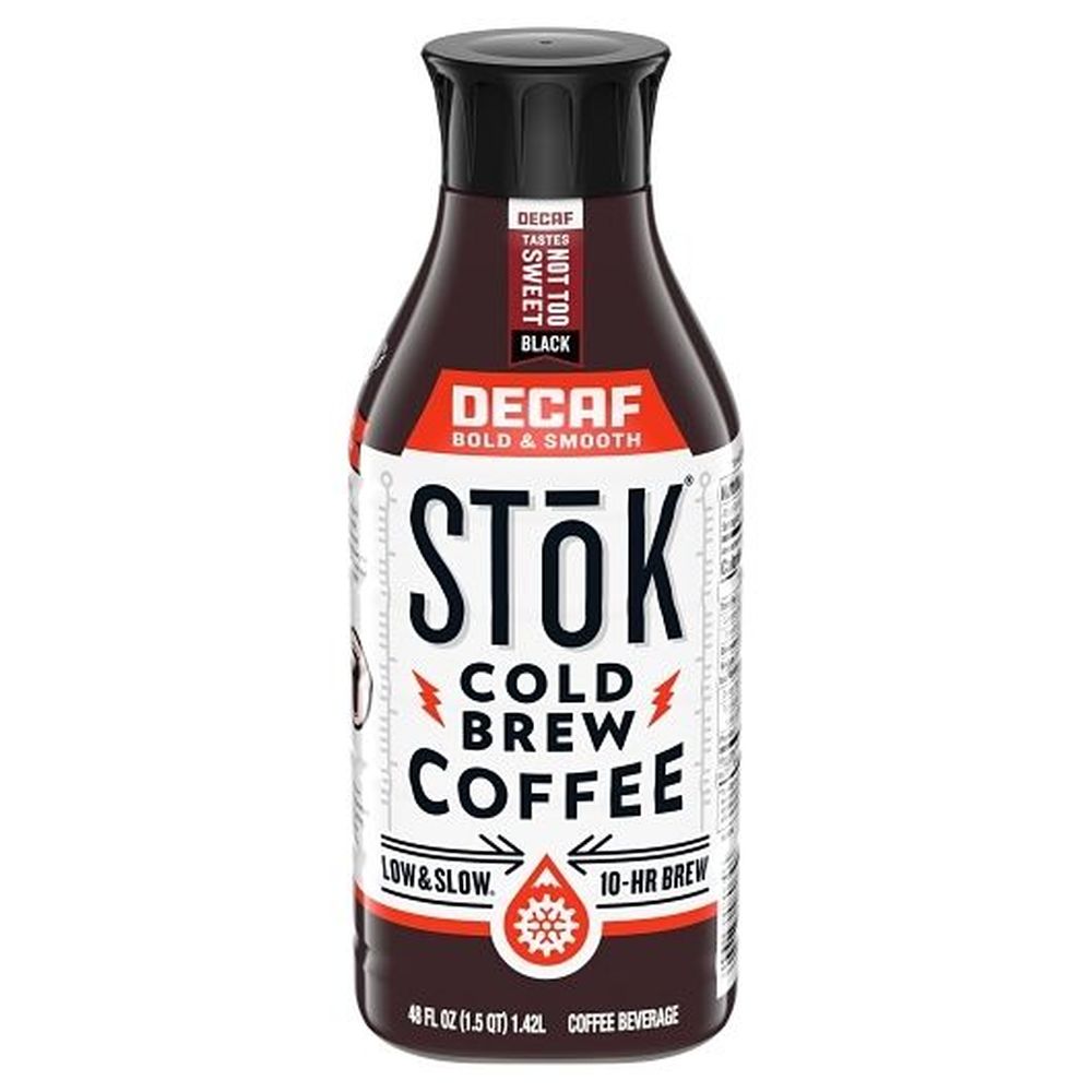 Stok Decaf Bold And Smooth Cold Brew Coffee, 48 Fluid Ounce -- 6 Per Case