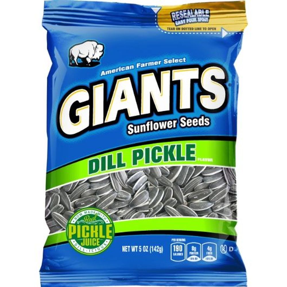 Giants Dill Pickle Flavor Sunflower Seed Snacks, 5 Ounce -- 12 Per Case