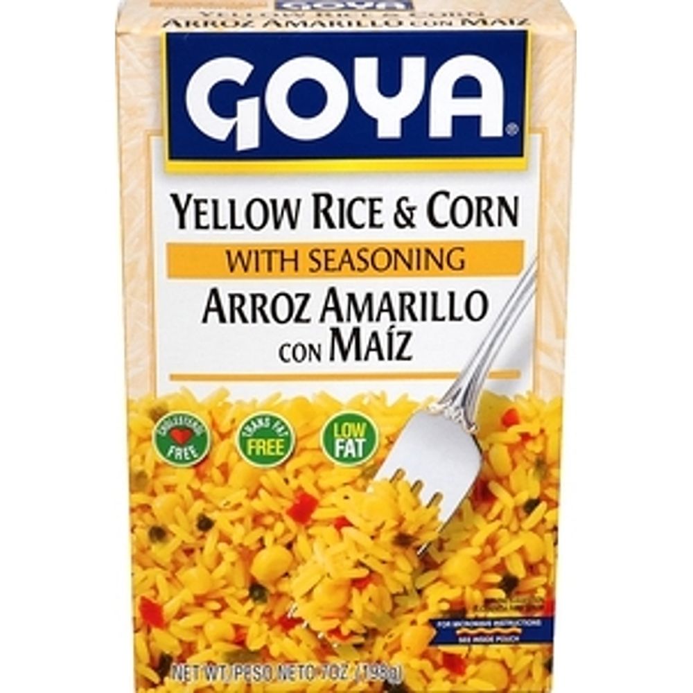 Yellow Rice and Corn with Seasoning