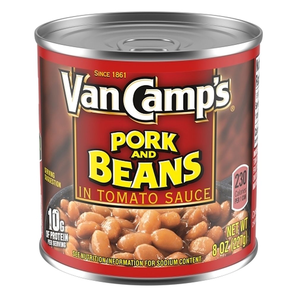 Van Camp's Pork And Beans In Tomato Sauce, 8 Ounce -- 24 Per Case