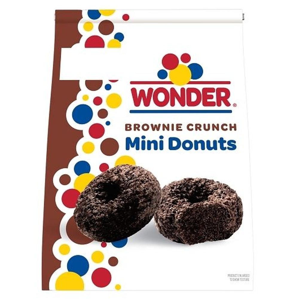Wonder Dona Crujiente De Brownie - Bolsa, 9.5 Onzas -- 6 Por Caja