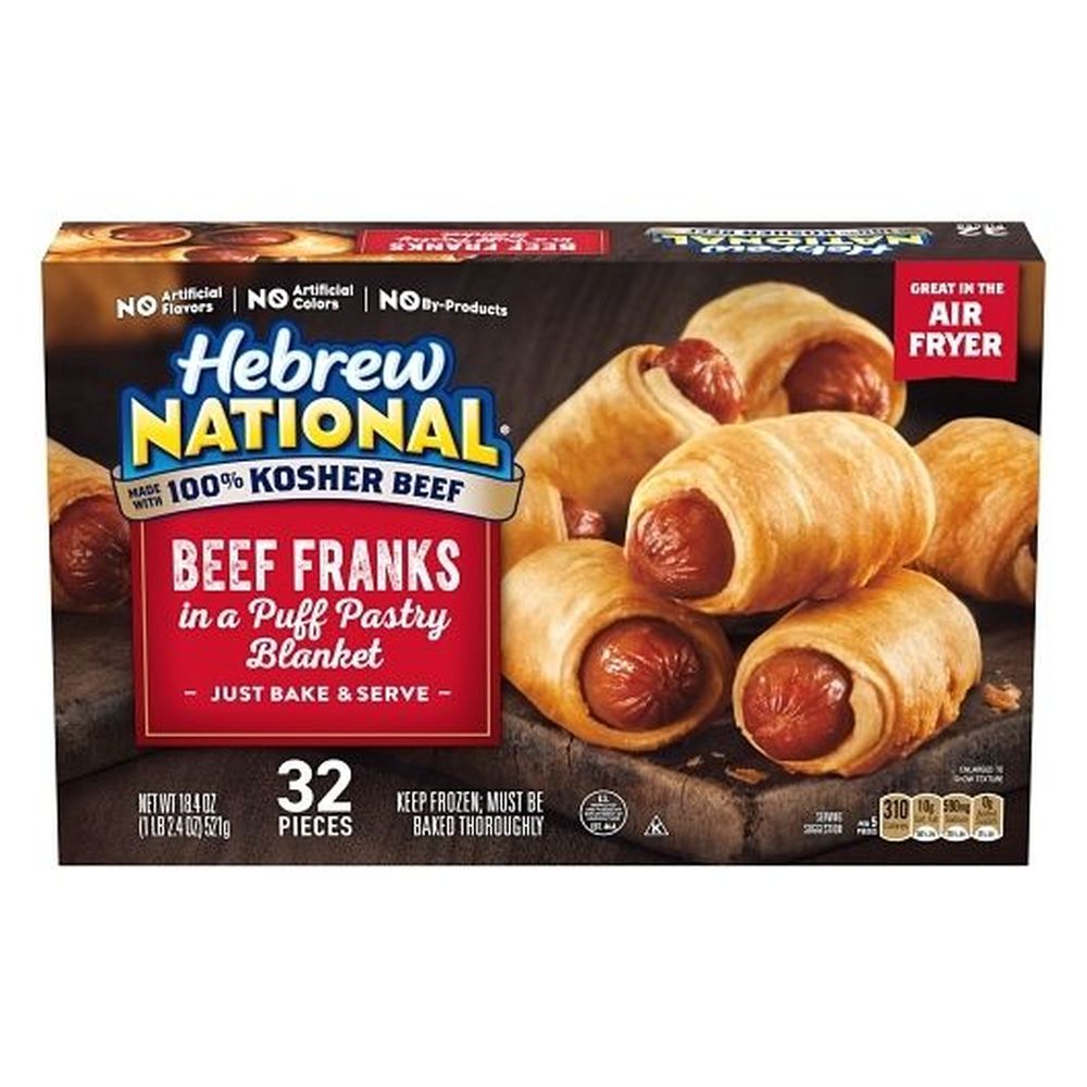 Hebrew National Beef Franks In A Blanket, 18.4 Ounce -- 6 Per Case