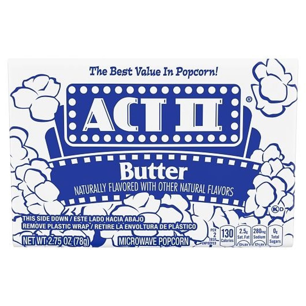 Act Ii Butter Microwave Popcorn, 2.75 Ounce -- 36 Per Case