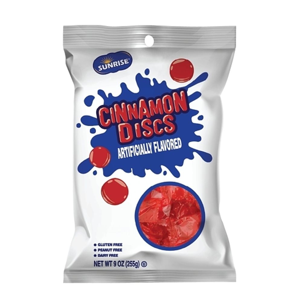 Sunrise Confections Hot Cinnamon Discs Solid Candy, 9 Ounce -- 8 Per Case