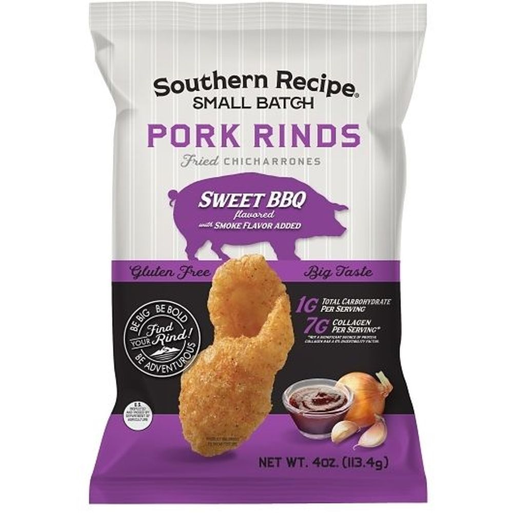 Southern Recipe Small Batch Sweet Bbq Pork Rinds, 4 Oz -- 12 Per Case