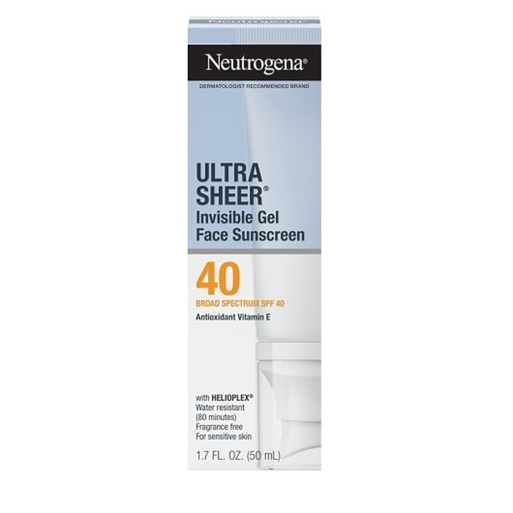 Neutrogena Ultra Sheer Spf40 With Vitamin E Invisible Gel Face Sunscreen, 1.7 Fluid Ounce -- 3 Per Case