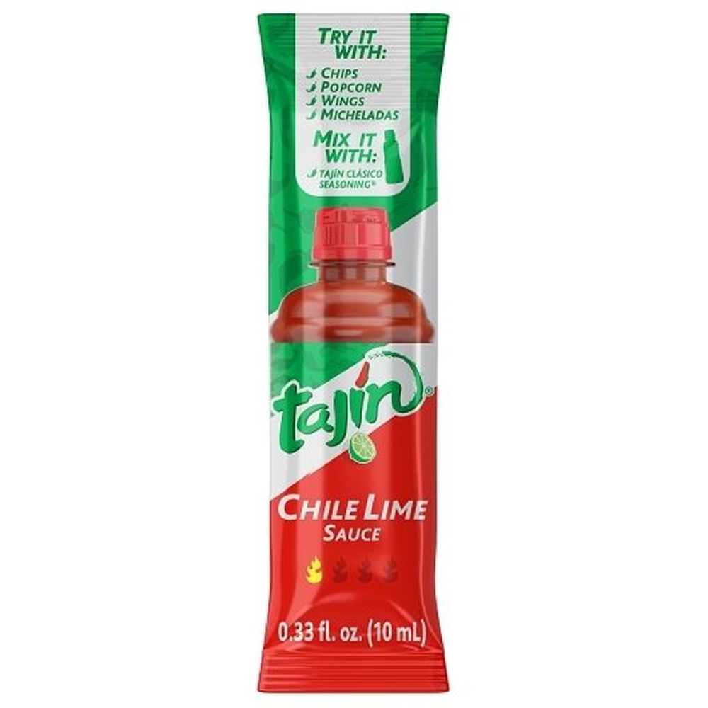 Tajin Chile Lime Mild Hot Sauce, 0.33 Ounce Sachet -- 450 Per Case