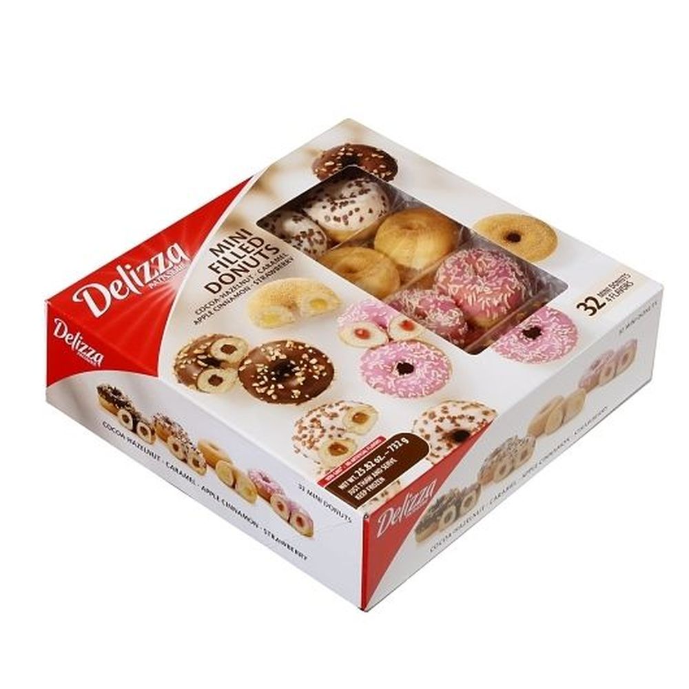 Delizza Mini Filled Donuts, 32 Count -- 6 Per Case
