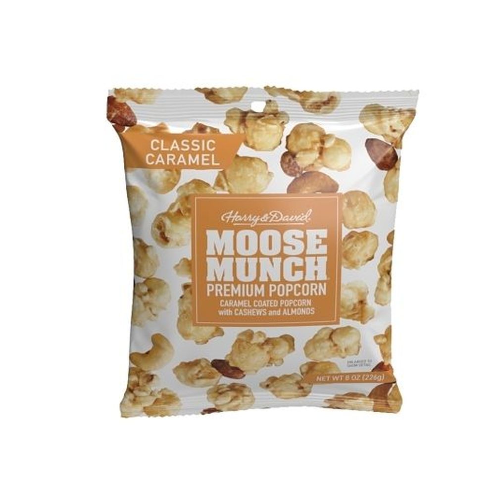 Harry & David Classic Caramel Moose Munch Gourmet Popcorn, 8 Ounce Bag -- 6 Per Case