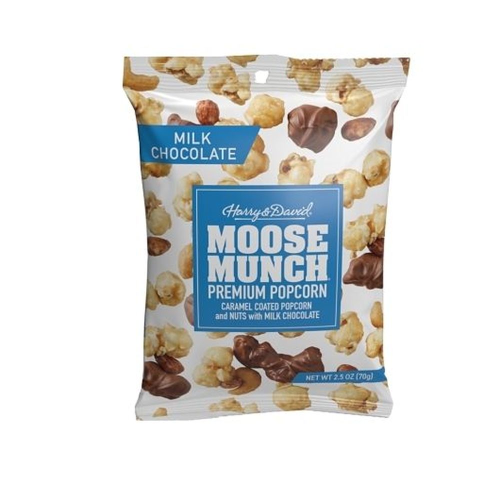 Harry & David Milk Chocolate Moose Munch Gourmet Popcorn, 2.5 Ounce Bag -- 12 Per Case