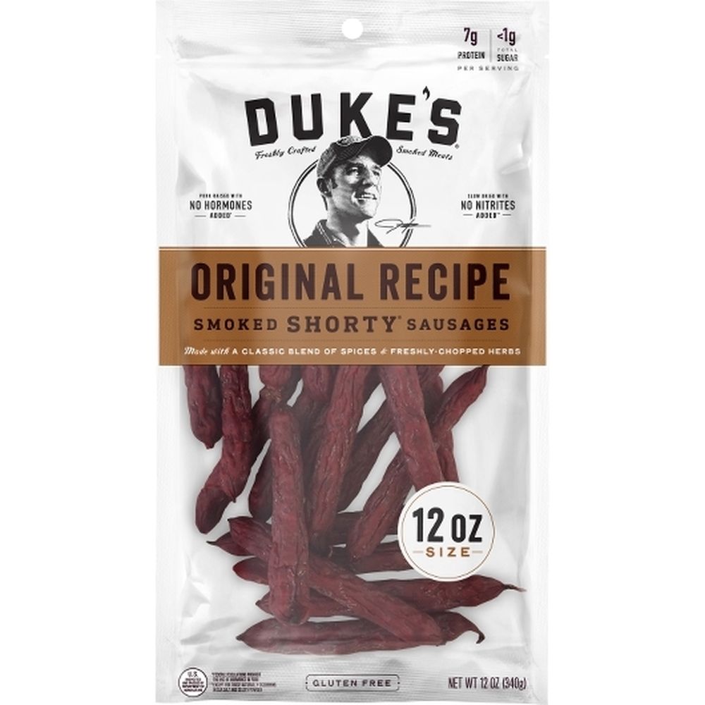 Duke's Original Recipe Smoked Shorty Sausages, 12 Ounce -- 8 Per Case