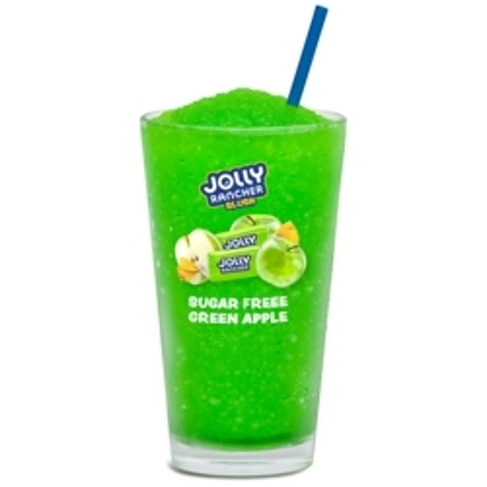 Jolly Rancher Slush 1/2 Gallon Sugar Free Green Apple Fub, 6 Count