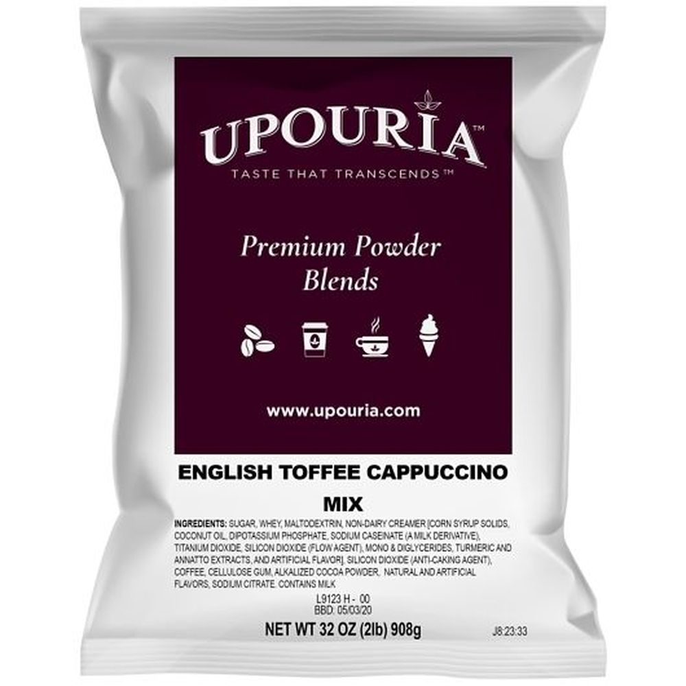 Upouria English Toffee Cappuccino Mix, 2 Pound -- 6 Per Case