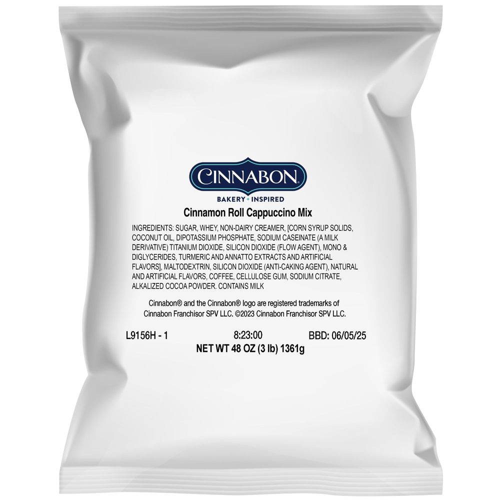 Cinnabon Cinnamon Roll Cappuccino Mix, 3 Pound -- 4 Per Case