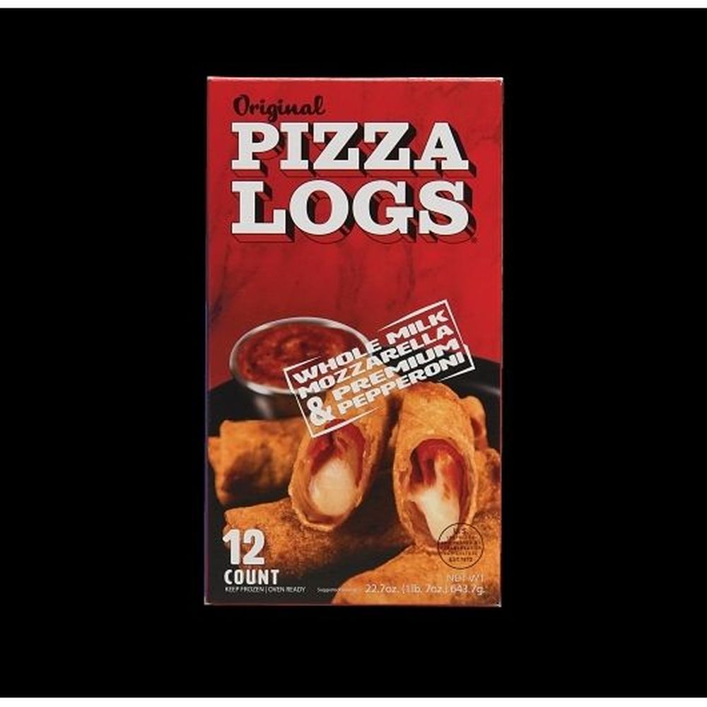 The Original Pizza Logs Sliced Pepperoni Cheese And Pizza Sauce Filled Premium Egg Rolls, 12 Count -- 8 Per Case