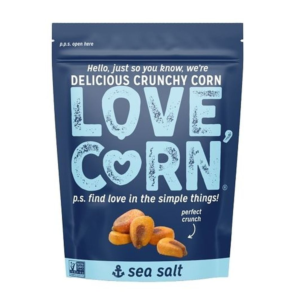 Love Corn Sea Salt Crunchy Corn Snack, 16 Ounce -- 18 Per Case